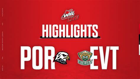 Portland Winterhawks At Everett Silvertips Whl Highlights