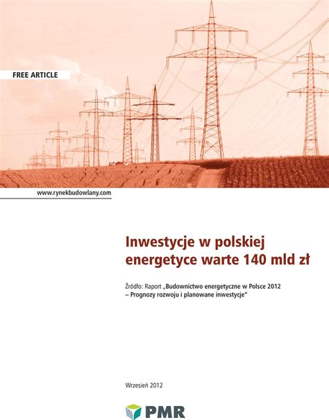 Inwestycje W Polskiej Energetyce Warte Mld Z Pdf Darmowe Pobieranie