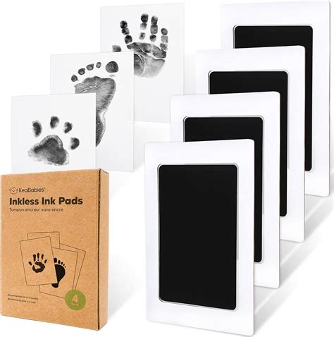 Pack Inkless Hand And Footprint Kit Ink Pad For Baby Hand And