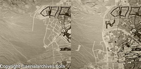 Aerial Map View Real Estate Development Comparison Summerlin Las Vegas