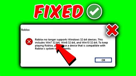 Roblox No Longer Support Bit How To Fix Roblox No Longer Support