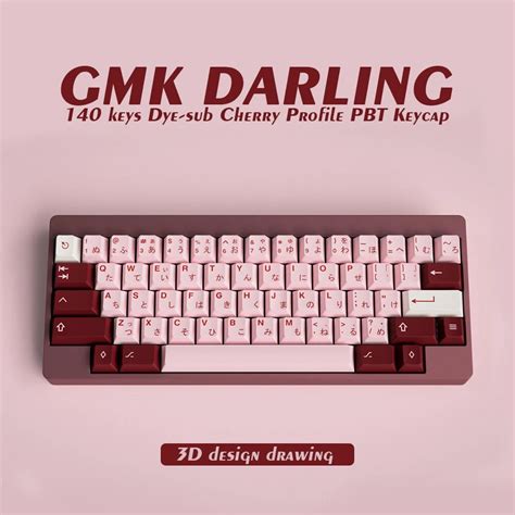 Darling Gmk Styled Keycaps Cherry Profile Keys Pbt Dye