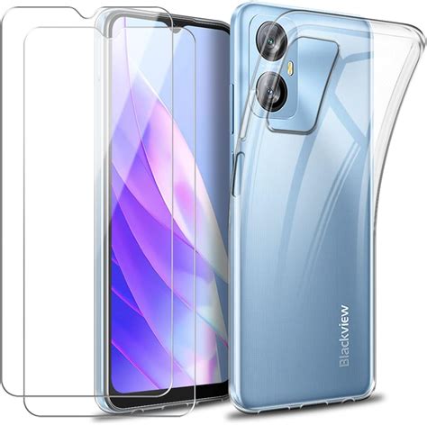 Coque pour Blackview A52 avec 2 Pièces Film Protection Souple