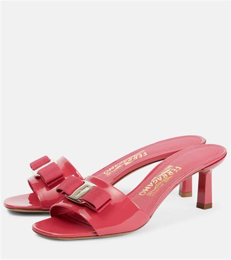 Ferragamo - Glo patent leather mules Salvatore Ferragamo