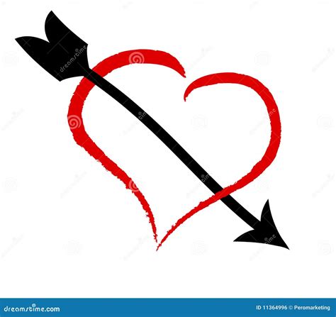 Heart With Arrow Royalty Free Stock Image Image