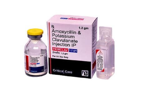 Powder Primclav 1 2 Gm Amoxycillin Potassium Clavulanate Injection For