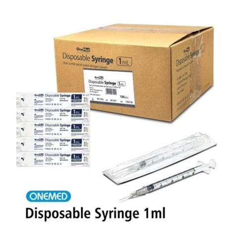 Jual Sepet Spuit Cc Jarum Suntik Cc Onemed Disposable Syringe Ml