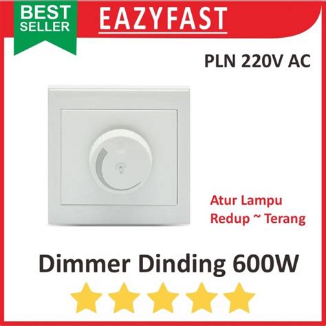 Jual Dimmer Saklar Lampu V W Watt Ac Potensio Scr Pwm Dimer Pln