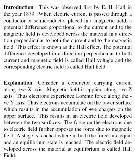 What is Hall effect Obtain the expression for the Hall coefficient