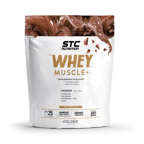 Whey Muscle STC Nutrition Maximise La Prise De Muscle Sec 750g