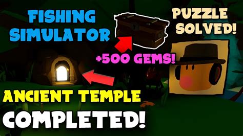 How To Do The Temple Quest In Roblox Fishing Simulator Youtube