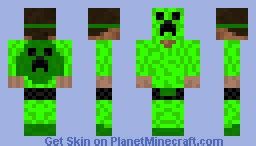 Super Creeper Man Minecraft Skin