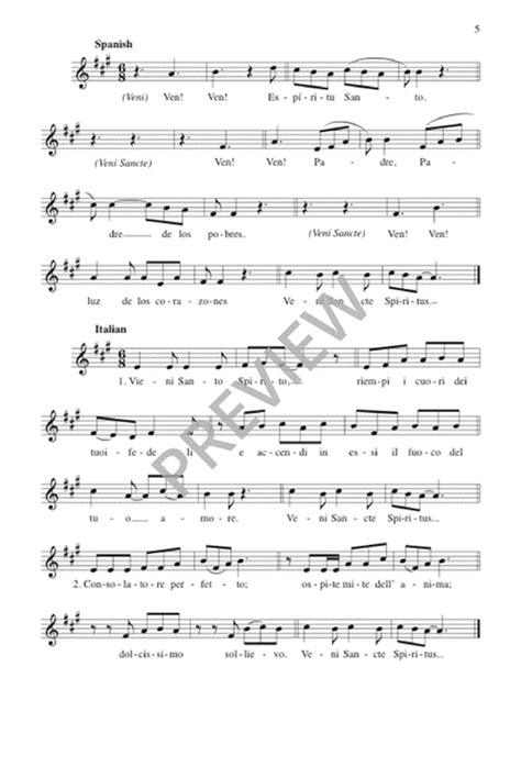 Veni Sancte Spiritus By Jacques Berthier 4 Part Sheet Music Sheet Music Plus