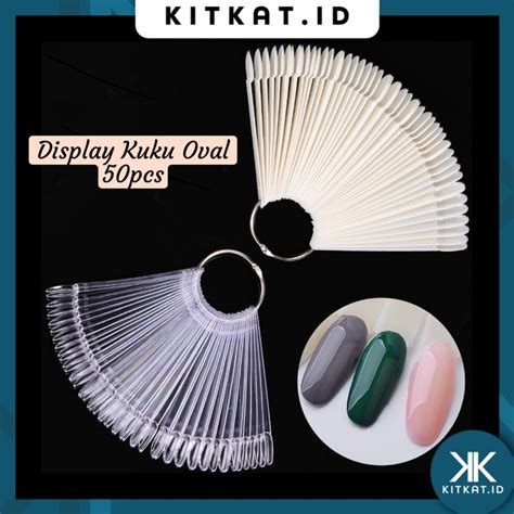 Jual Kk Pcs Display Kuku Nail Art Warna Kutek Kuku Bentuk Oval Color