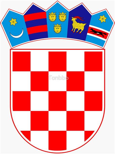 Croatia Coat Of Arms Sticker For Sale By Tonbbo Redbubble