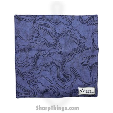 Mere Material Shankerchief Mm0032 Handmade Handkerchief Dark Topo