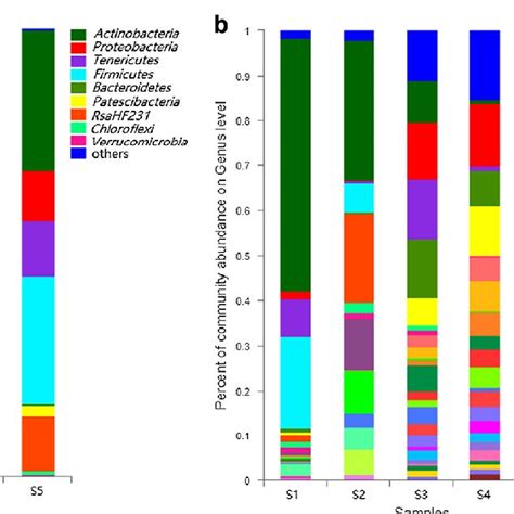 Community Barplot Analysis Showing The Relative Abundance Of Gut