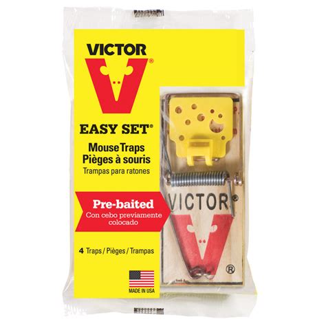 Victor Metal Pedal Mouse Traps Original 4 Pack M039tri Rona