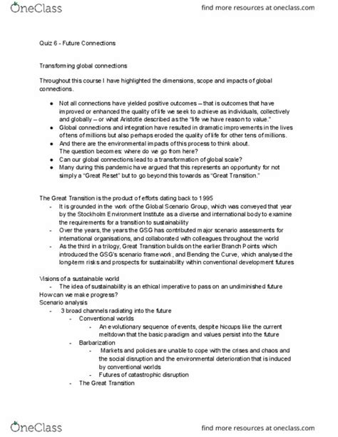 Geog Study Guide Spring Midterm Global Scenario Group