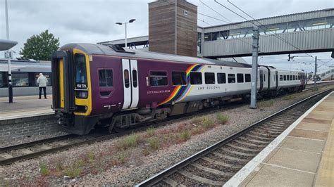 EMR Regional 158 773 At Peterborough Heading For Norwich YouTube