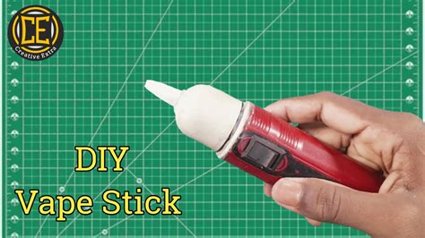 How To Make A Diy Vape Stick At Home Homemade Electric Cigarette Creative Extra Youtube