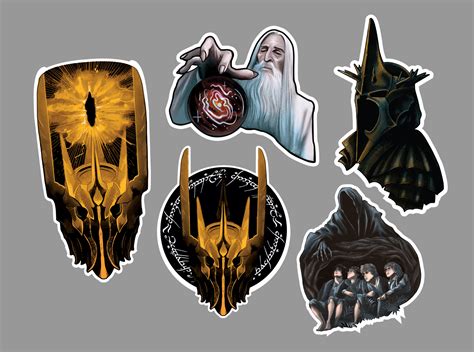 Stickers "The Lord of the Rings" by Alexandra Krapivina on Dribbble