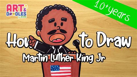 How To Draw Martin Luther King Jr Step By Step For Kids