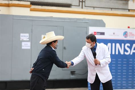 El Presidente Pedro Castillo Inaugura Central De Ox Geno Del Hospital