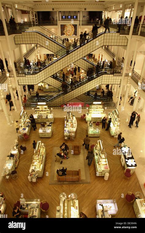 The Interior View Of Department Store Le Bon Marche Paris France