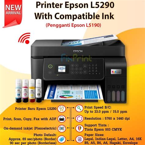 Jual Printer Epson Ecotank L5290 L 5290 All In One Print Scan Copy Wifi Adf Shopee Indonesia