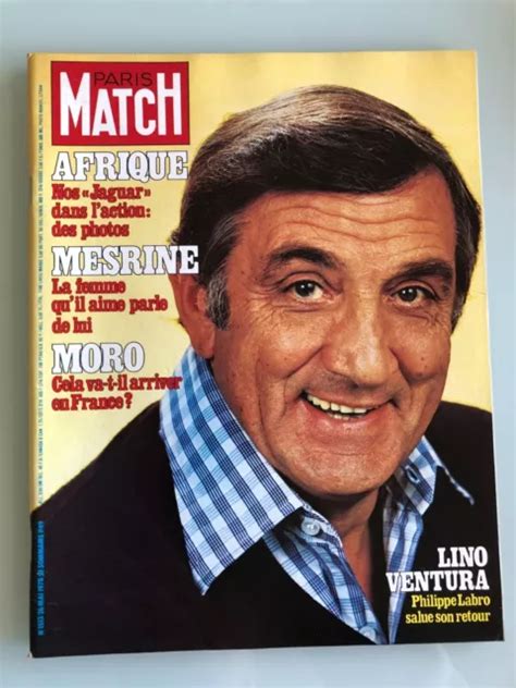 Paris Match N Lino Ventura Jacques Mesrine Mai Eur