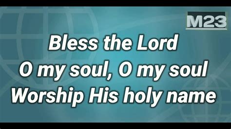 10000 Reasons Bless The Lord Oh My Soul Lyrics Youtube