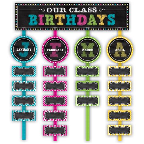 Chalkboard Brights « Themes « Decorative Teacher Created Resources