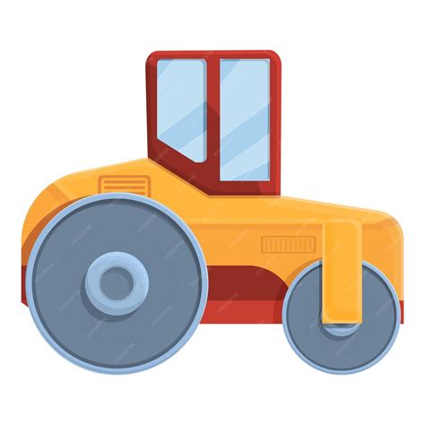 Premium Vector Road Roller Icon Cartoon Of Road Roller Vector Icon