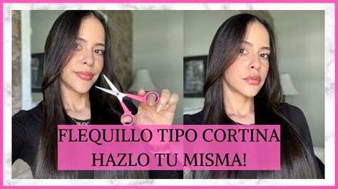 Como Cortar El Flequillo Tipo Cortina Tutorial Dilsiaglam Youtube