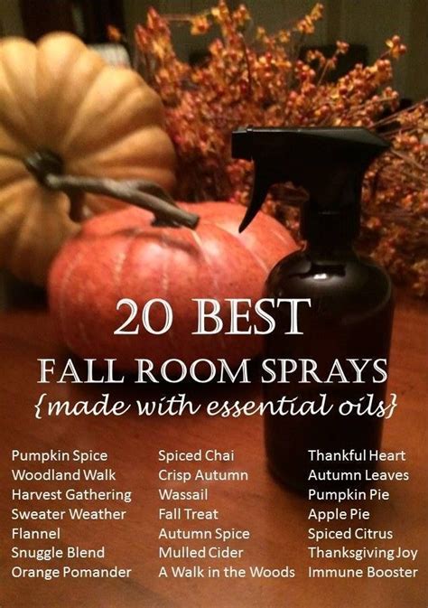 Diy Fall Air Freshener Sprays Fall Essential Oils Essential Oils