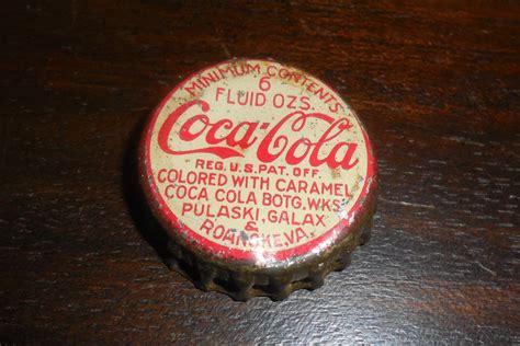 Coca Cola Bottle Metal Cap Pin Signed Jerry Shore Vintage Renude