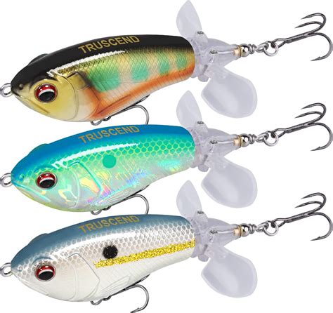 Truscend Floating Fishing Lures With Bkk Hooks Pencil Plopper Fishing