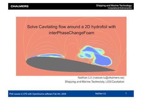 Pdf Solve Cavitating Flow Around A D Hydrofoil With Hani Kurser