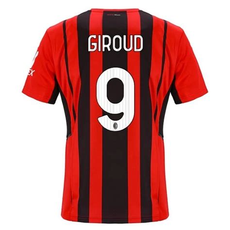 Camiseta Ac Milan Giroud Primera Equipaci N Camisetas