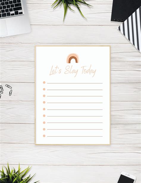 Let's Slay Today Planner Printable to Do List - Etsy