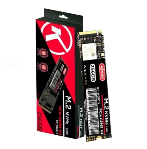 SSD M 2 NVMe 256Gb 2280 PCLe Gen3 X4 KNUP KP HD813 RLC Instalações