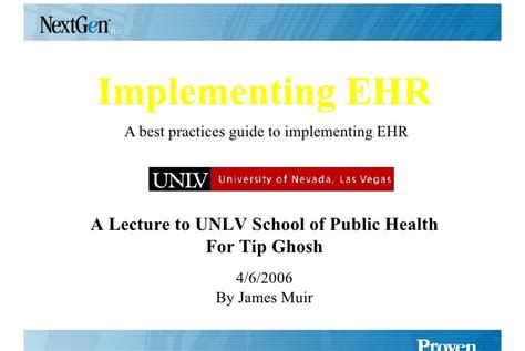 Ehr Implementation Timeline Example