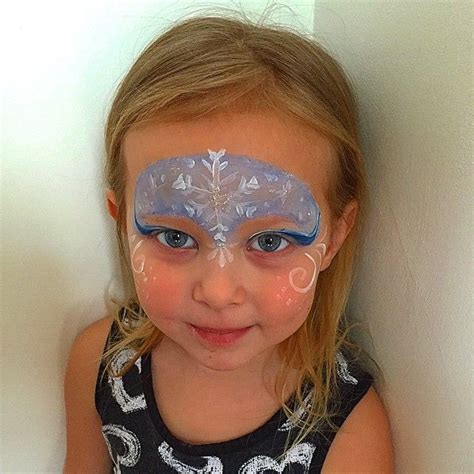 Frozen Face Paint Snowflake Frozen Face Paint Frozen Inspired Frozen