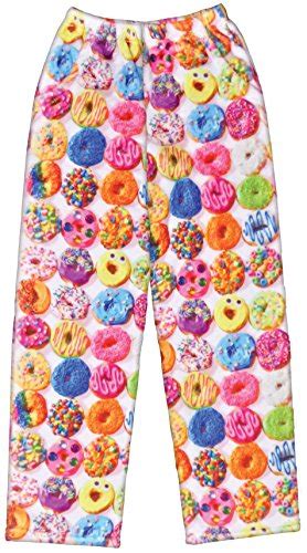 Iscream Big Girls Fun Print Plush Pants Dozens Of Donuts X Small 4