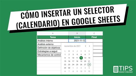 C Mo Insertar Un Selector Calendario De Fechas En Una Celda De Google