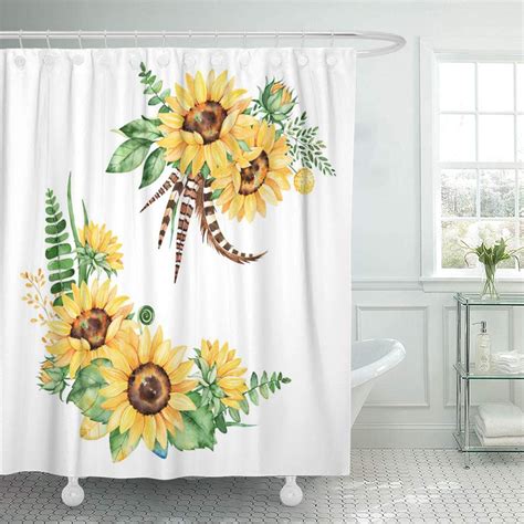 KSADK Beautiful Floral Collection With Sunflowers Leaves Branches Fern