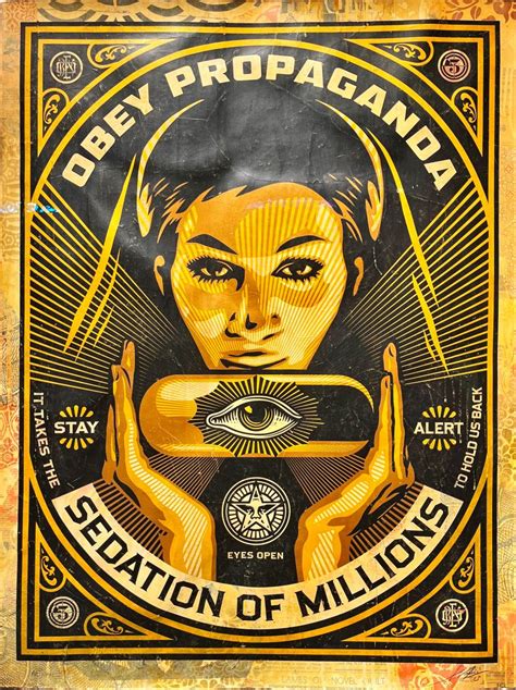 Lot Shepard FAIREY OBEY GIANT Américain Né en 1970 Sedation