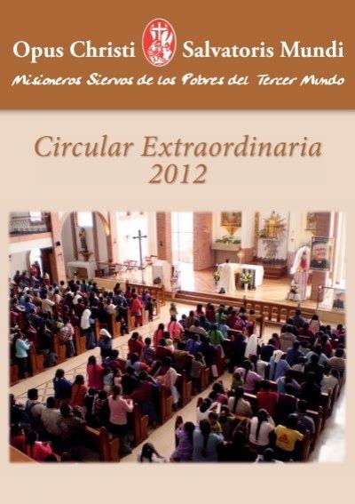 Circular Extra V Indd Misioneros Siervos De Los Pobres Del