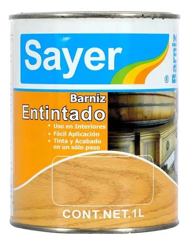 Barniz Entintado Barniz Para Madera F Cil Uso Sayer Lt Meses Sin Inter S